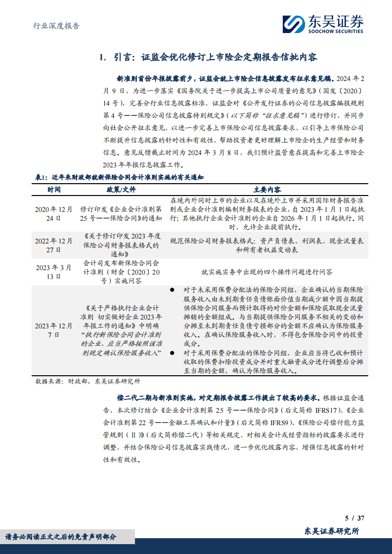 2024公开发行证券的公司信息披露编报规则：保险公司信息披露特别规定(附下载)