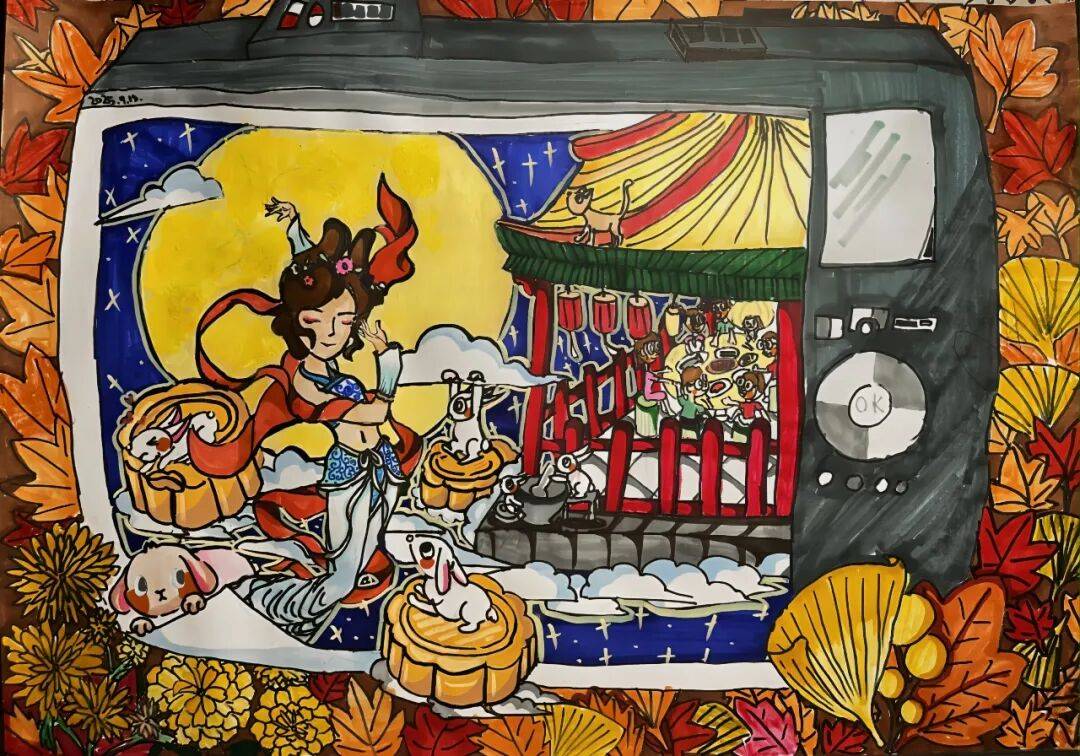 福满中秋!这份来自小画师的中秋祝福,请查收 ——