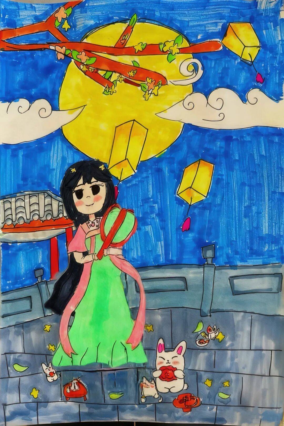 福满中秋!这份来自小画师的中秋祝福,请查收 ——